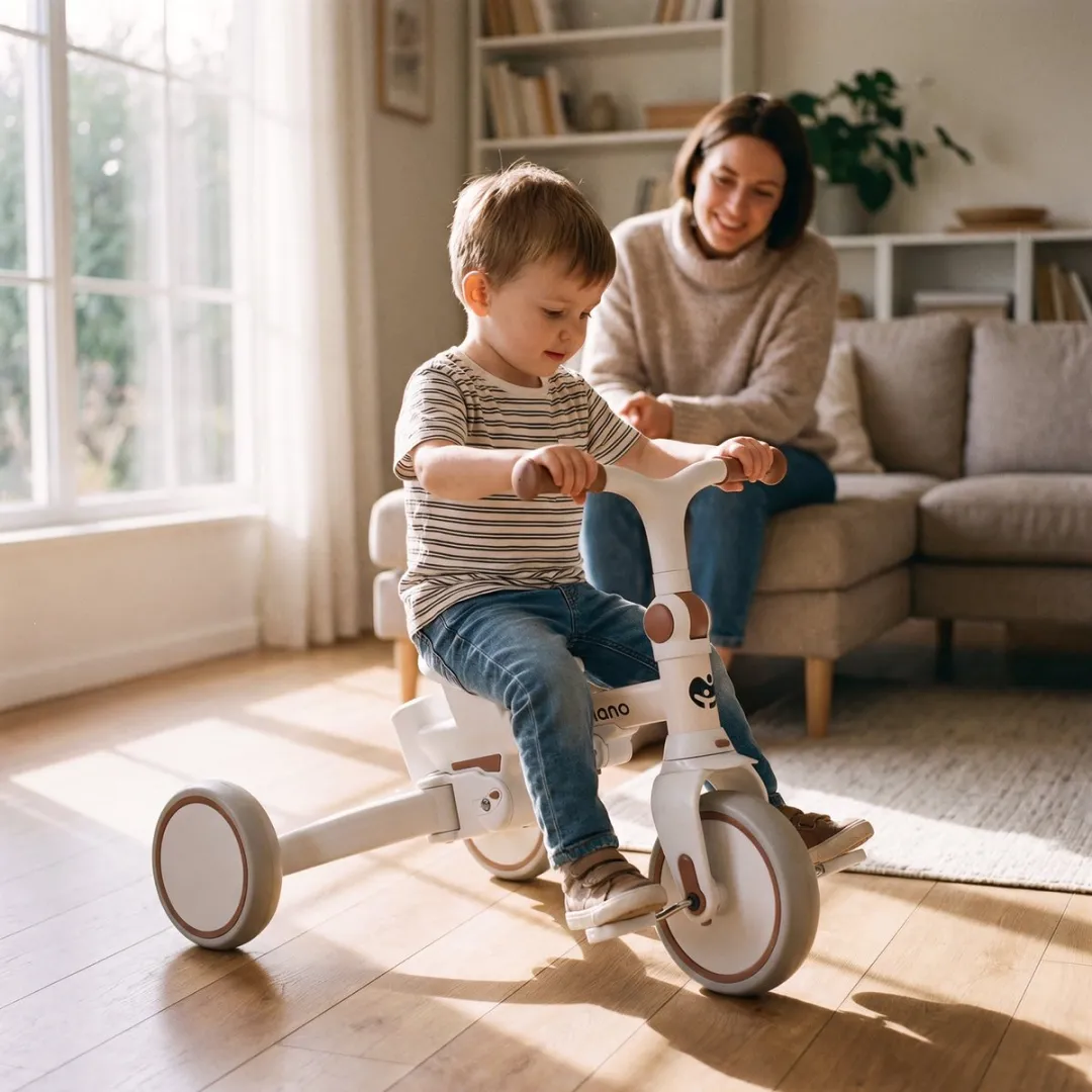 Tulano Noah 35 4-in-1 Driewielige Fiets - Beige - afbeelding 2 van 6