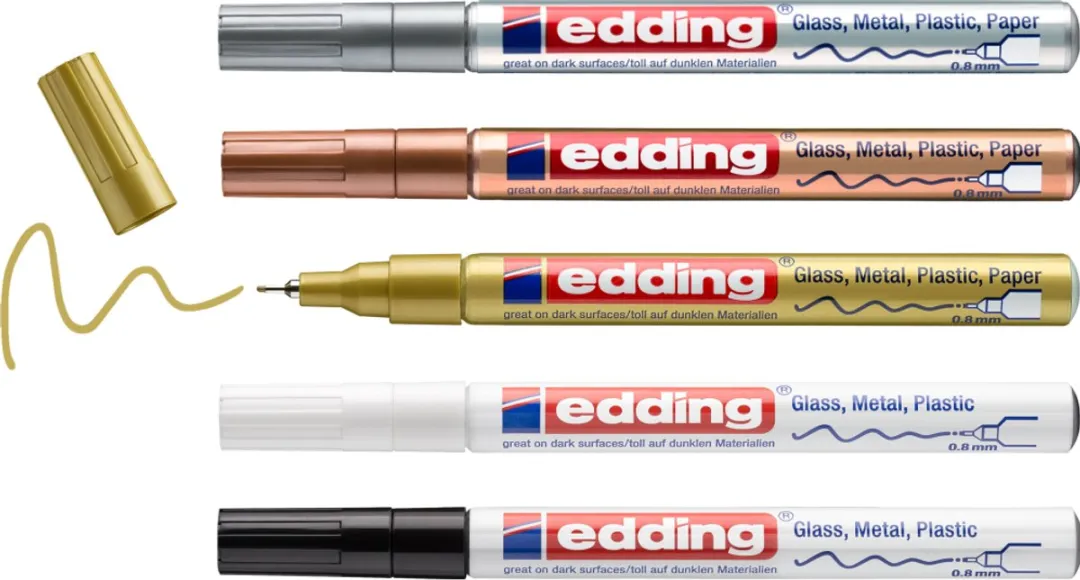 edding 780/5 S Glanslakmarker Metallic Assorti