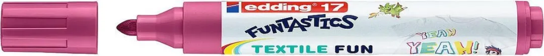 edding 17/5 Funtastic Textielstiften - 5 Stuks Assorti