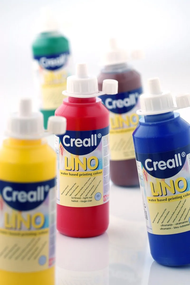 Creall Acrylverf Lino Blokprint Bruin 250ml