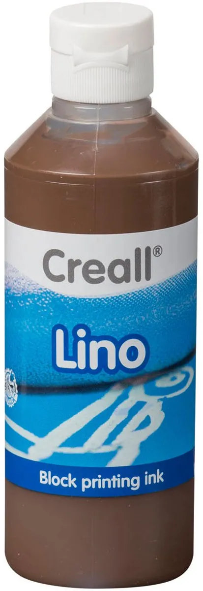 Creall Acrylverf Lino Blokprint Bruin 250ml
