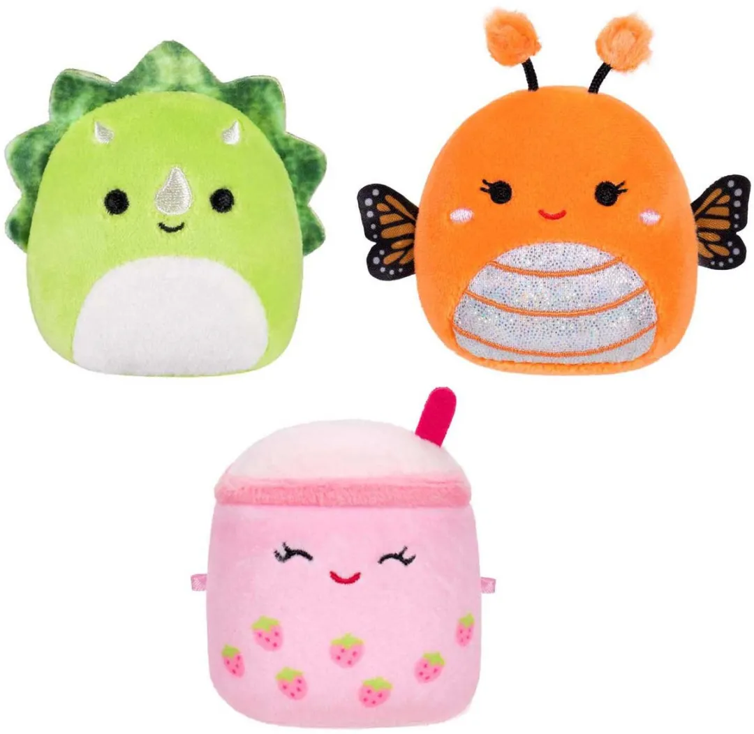 Squishmallows MicroMallows 3 Pack Plush - Mony Tristan Victoria
