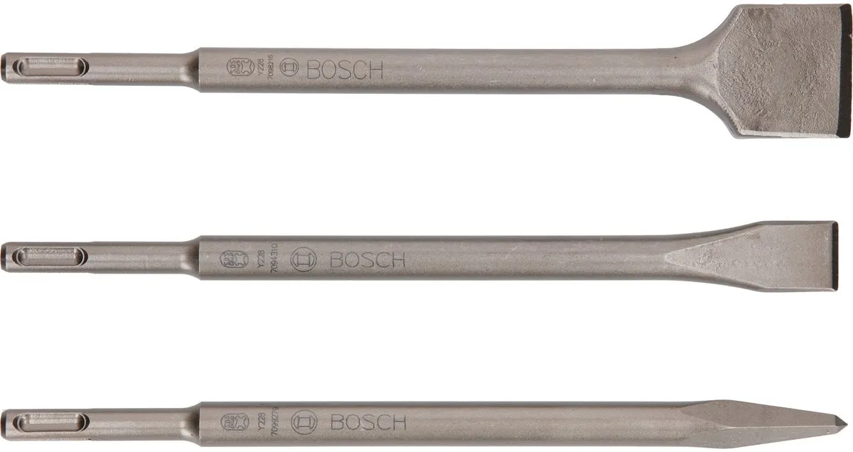Bosch SDS-plus Beitelset 3-delig - 250mm
