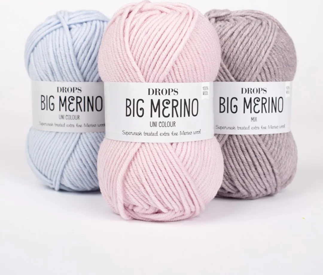 Drops Big Merino Mix Vergeet-me-niet Wol Garen