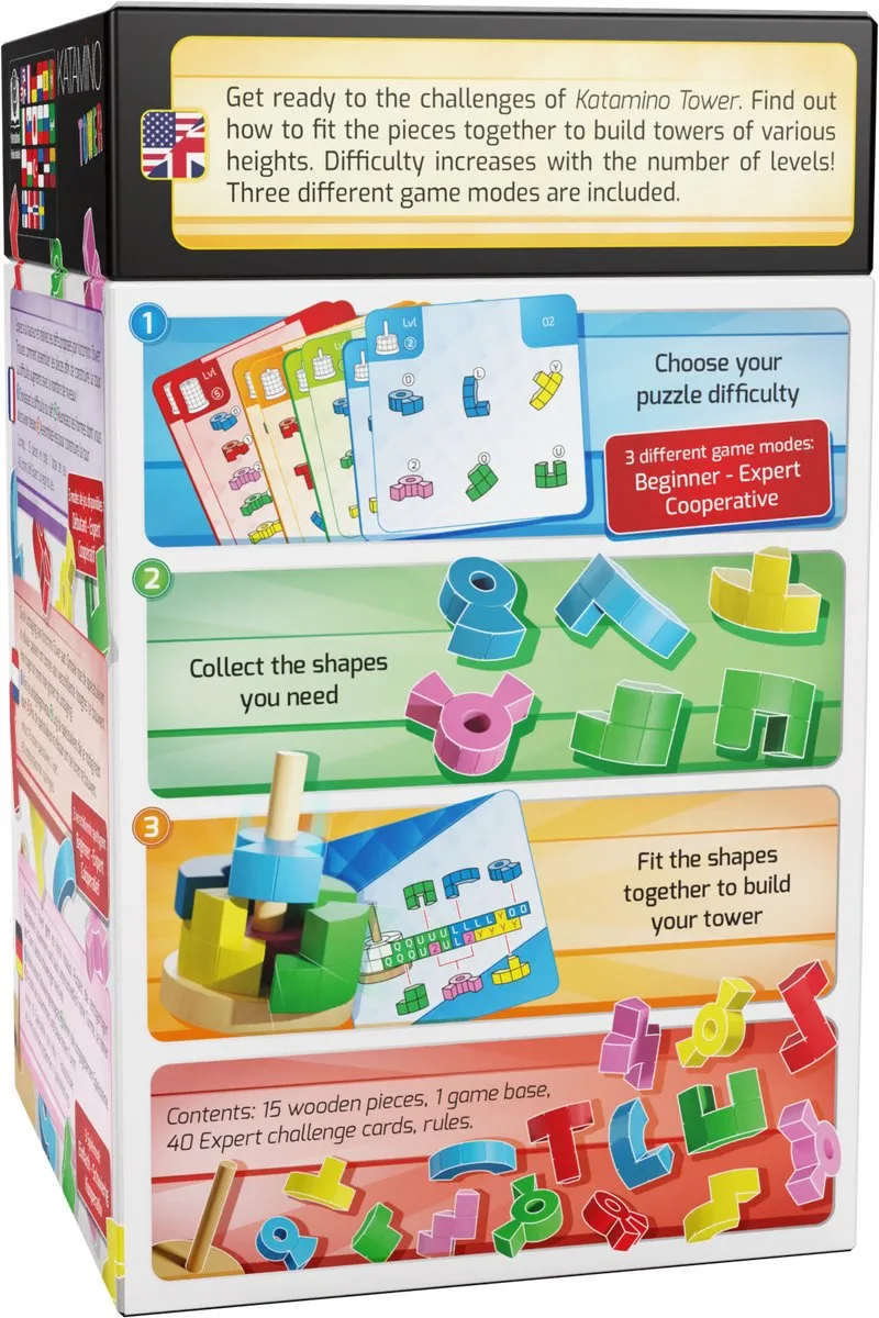 Gigamic Katamino Tower 3D Puzzel - 1-2 Spelers