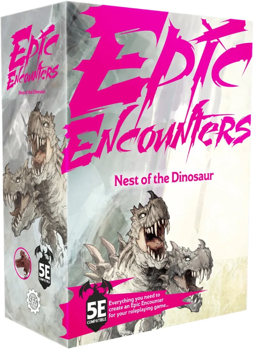 Steamforged Games Epic Encounters Nest of the Dinosaur SFEE-018 RPG Miniaturen
