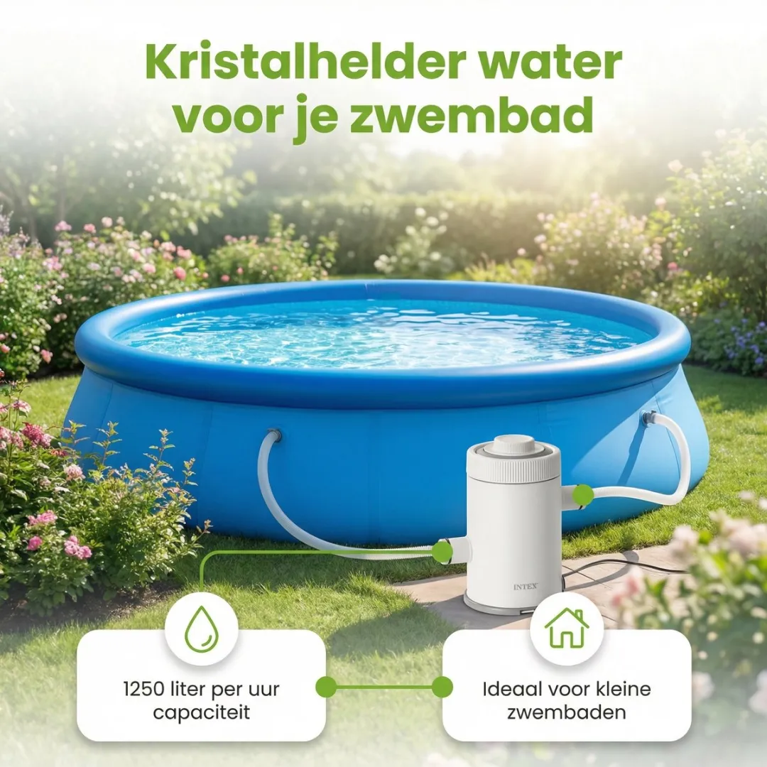 Intex 28205NP-Blauw Rond Frame Zwembad 244cm - Blauw - 1828L