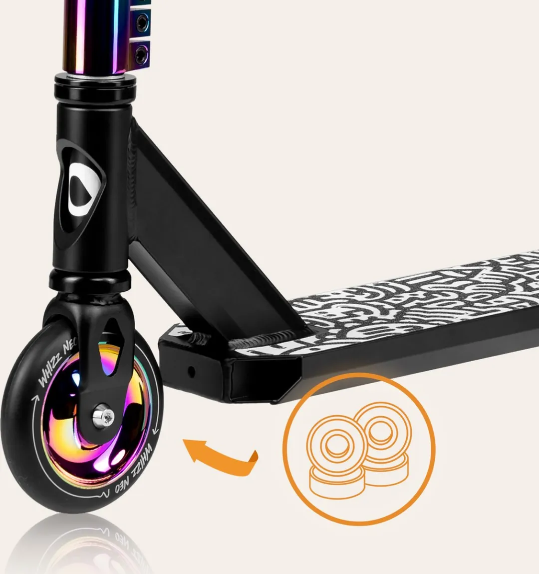 Lionelo Whizz Step Step - 110mm PU Wielen - T-Bar Stuur - 100 kg