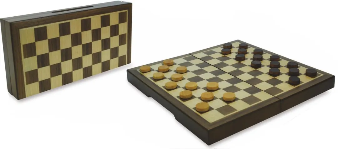 HOT Games Damcassette Magnetisch Notenhout 20x10cm