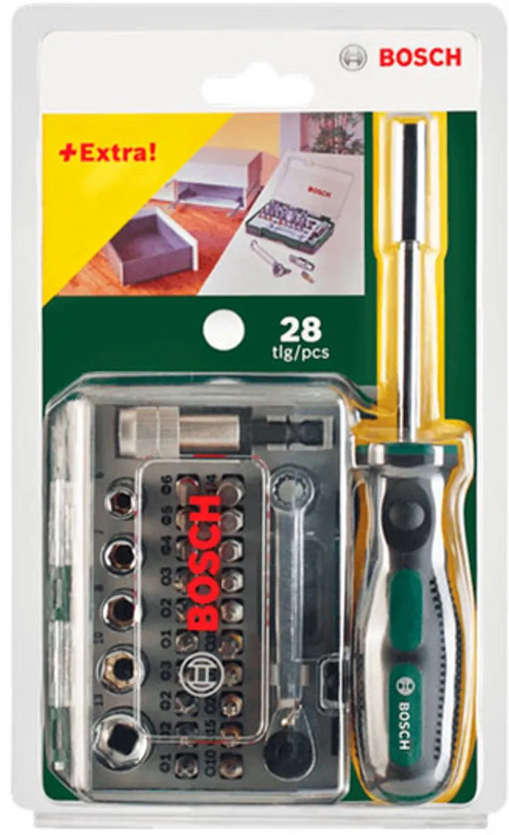 Bosch X-line Bitset & Ratelset 27-delig - Incl. Handschroevendraaier