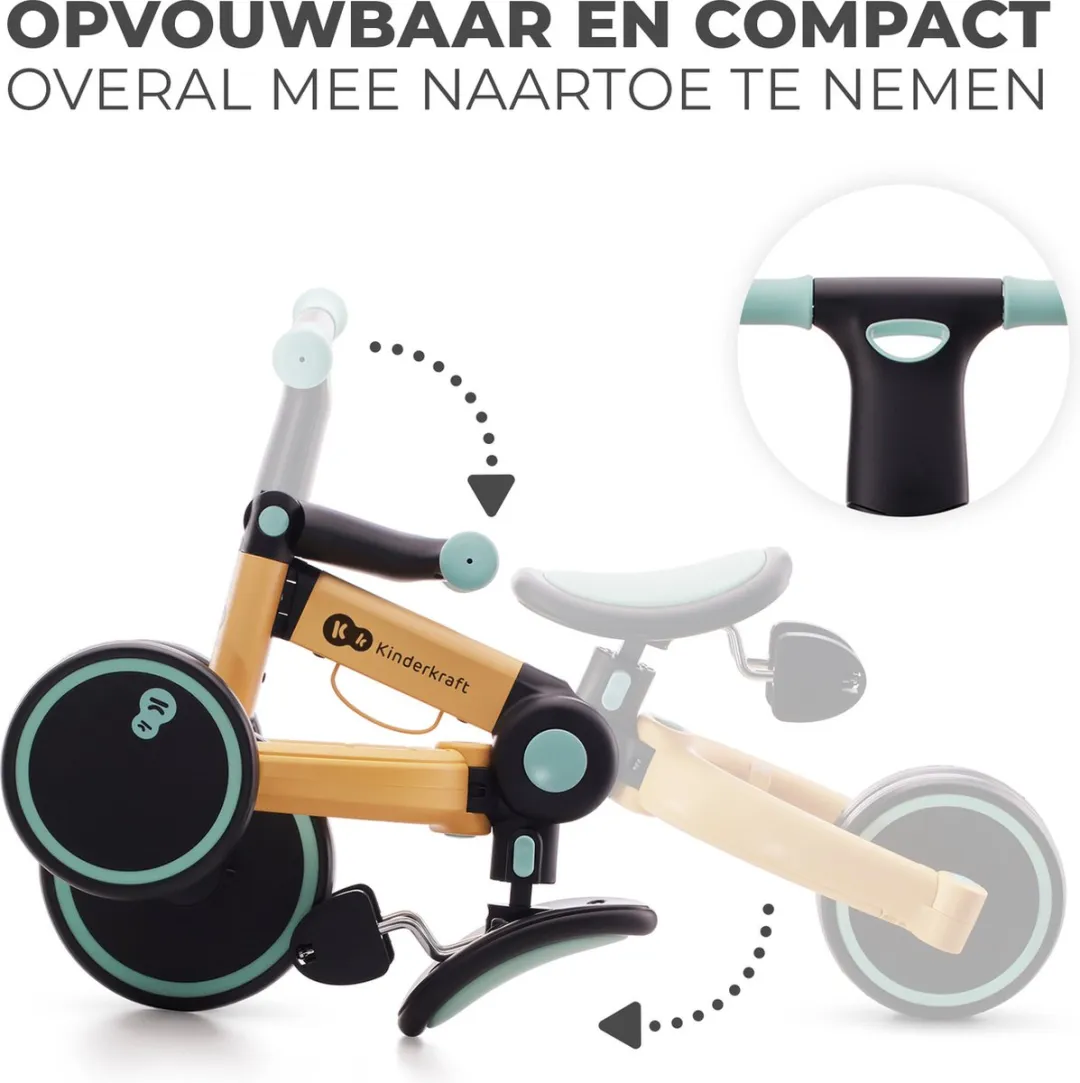 KinderKraft 4TRIKE 3-in-1 Driewieler Blauw - afbeelding 6 van 6