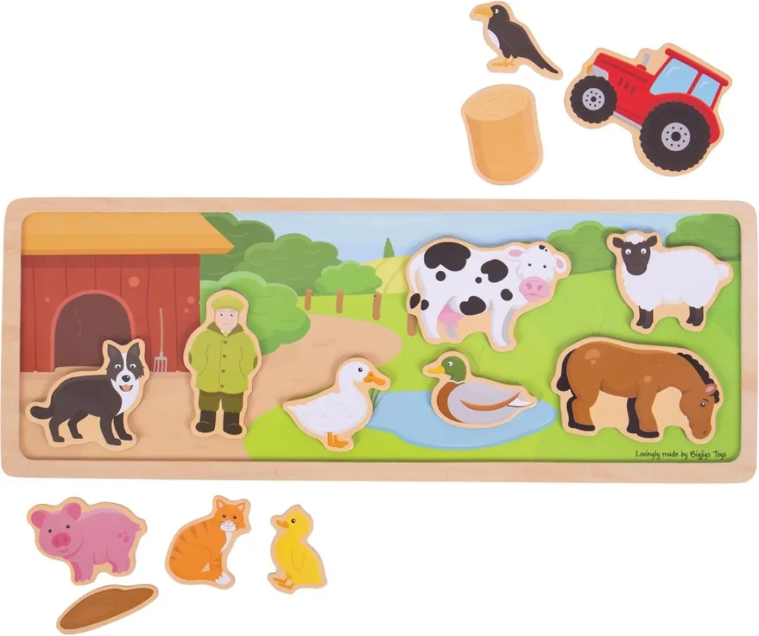 BIGJIGS Magnetisch Bord Boerderij