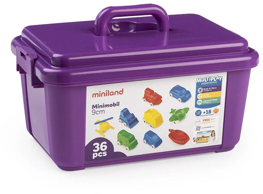 Miniland Voertuigen 36 Stuks