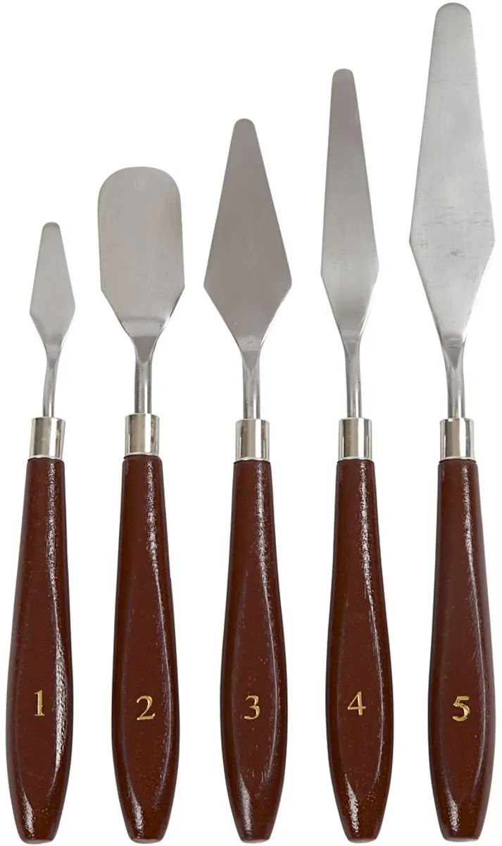 Creativ Company Verniskwasten Rood - 3 Stuks