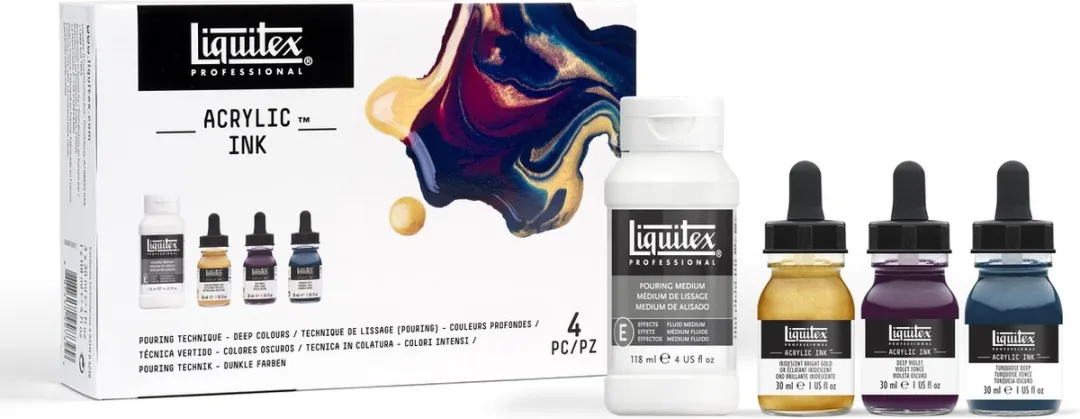 Liquitex Professional Ink! Pouring Medium Set - 3x30ml - Iridescent