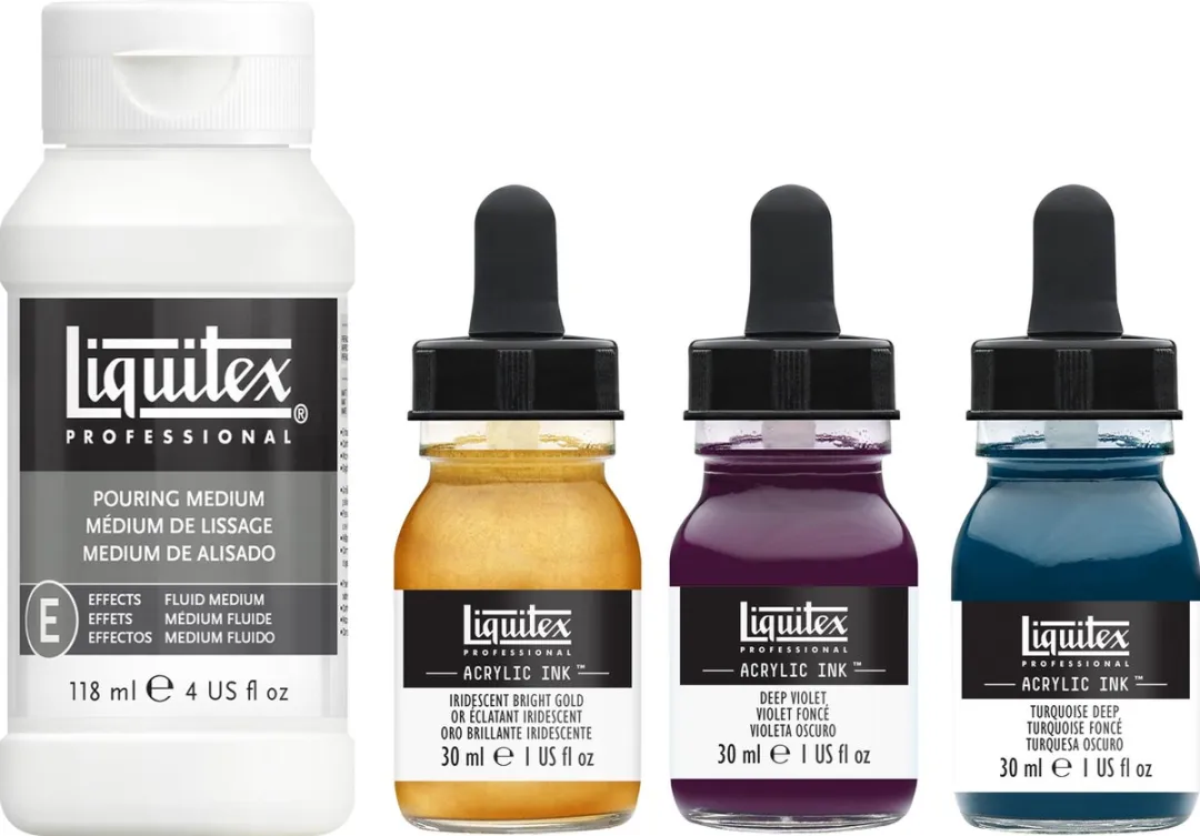 Liquitex Professional Ink! Pouring Medium Set - 3x30ml - Iridescent