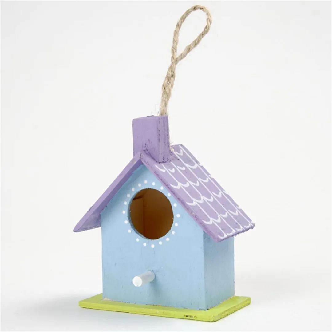 Creativ Company Houten Vogelhuisjes - 6 Stuks