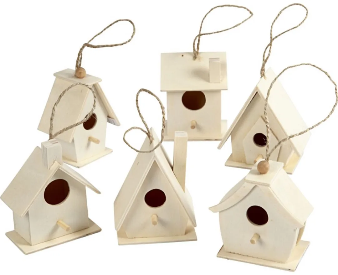 Creativ Company Houten Vogelhuisjes