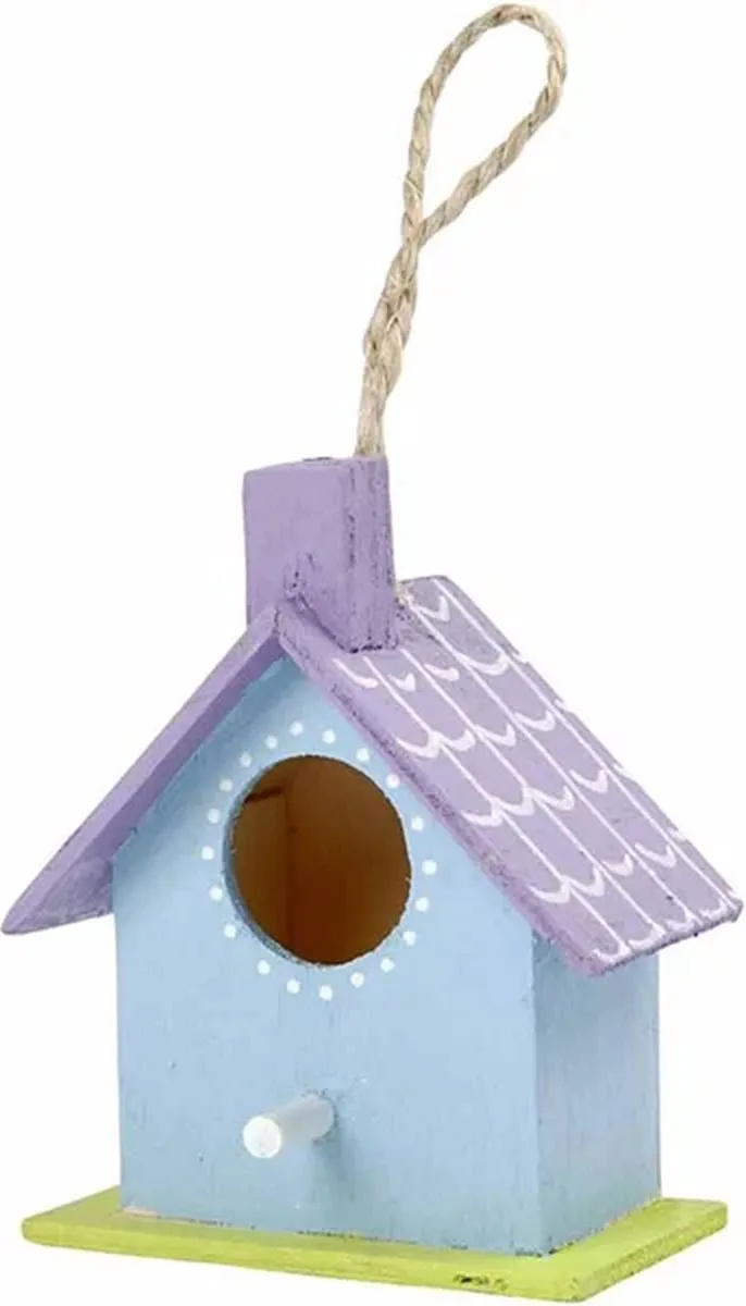 Creativ Company Houten Vogelhuisjes - 6 Stuks