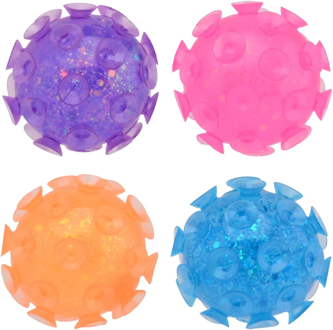 Johntoy Glitter Zuignapballen Multicolor