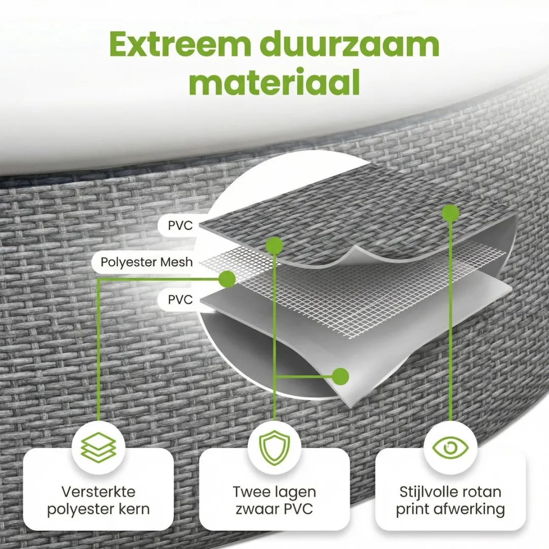 Bestway Fast Set Zwembad 457cm - 9677L - 7-delig - Grijs