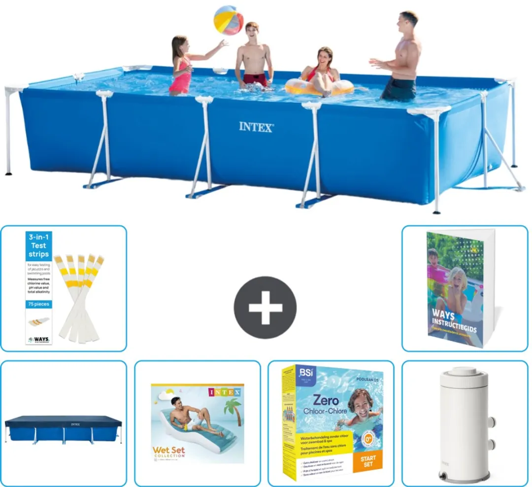 Intex Rechthoekig Frame Zwembad 450x220x84cm