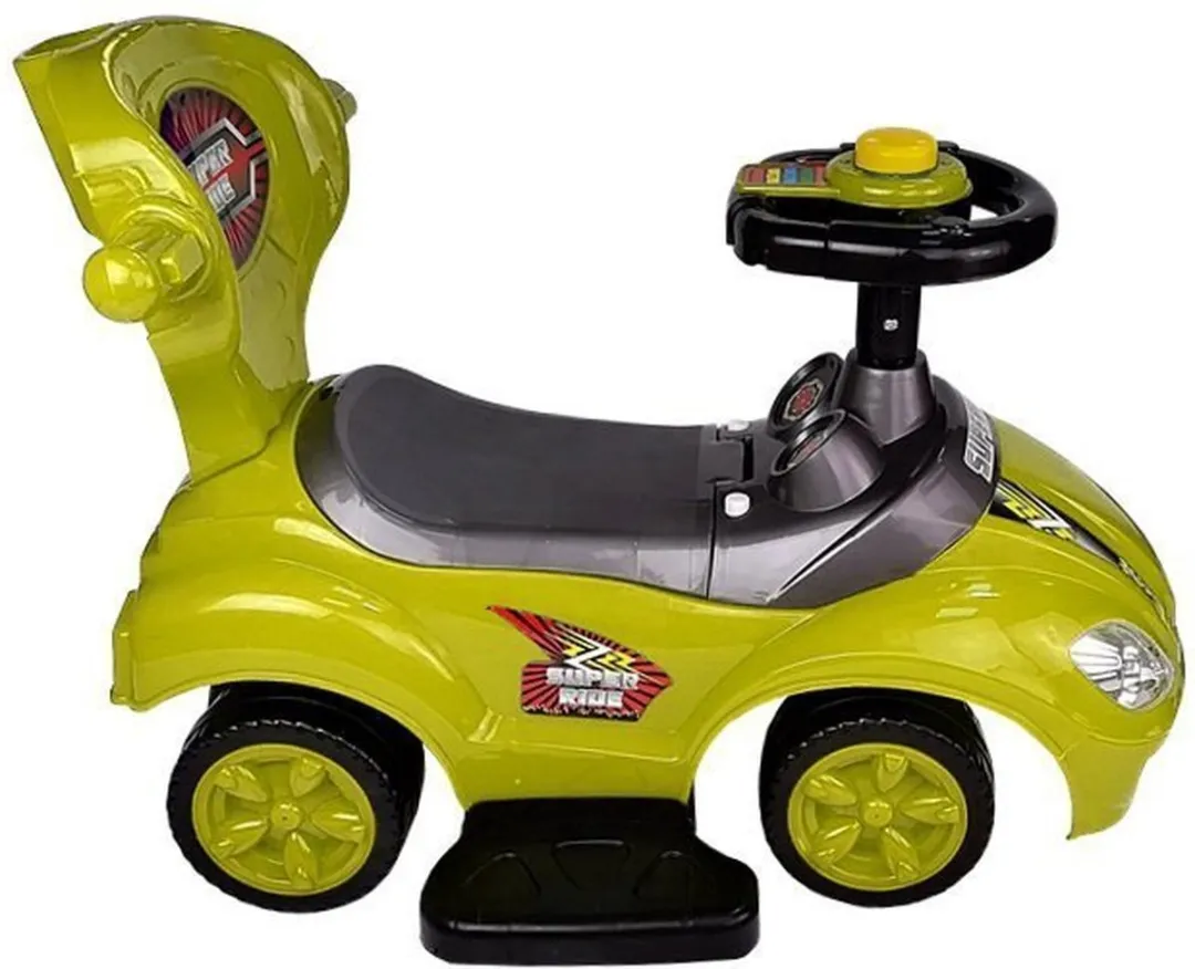 LEAN TOYS Mega Car 3-in-1 Loopauto - Geel