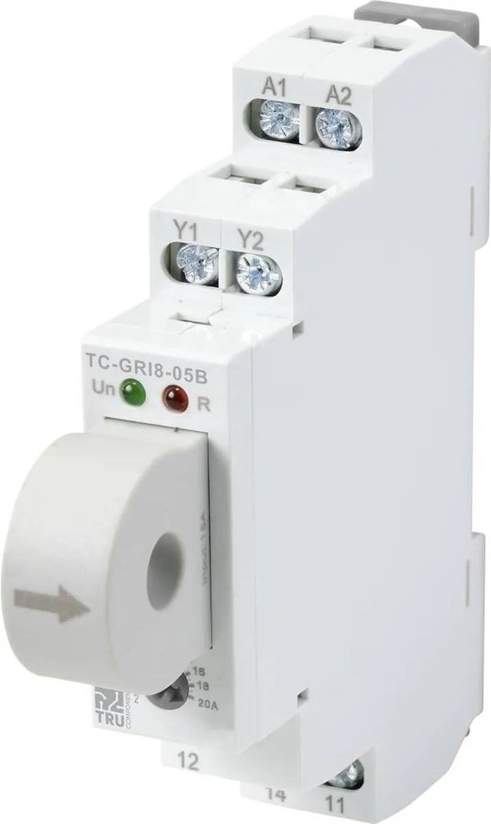 Tru Components GRI8-05B Stroombewakingsrelais AC/DC
