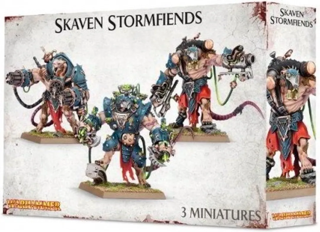 Games Workshop Age of Sigmar Skaven Clan Skryre Stormfiends - 101 Onderdelen