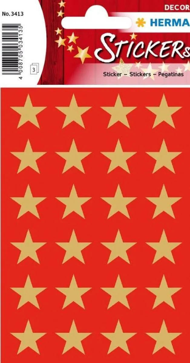 Herma 3413 Stickers Papier Goud - 72 Stuks