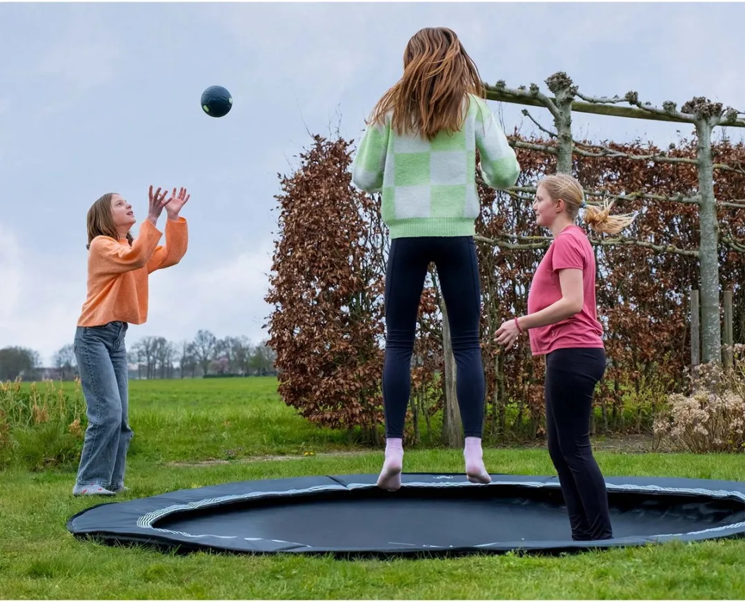 EXIT InTerra Groundlevel Trampoline 305cm - Zwart