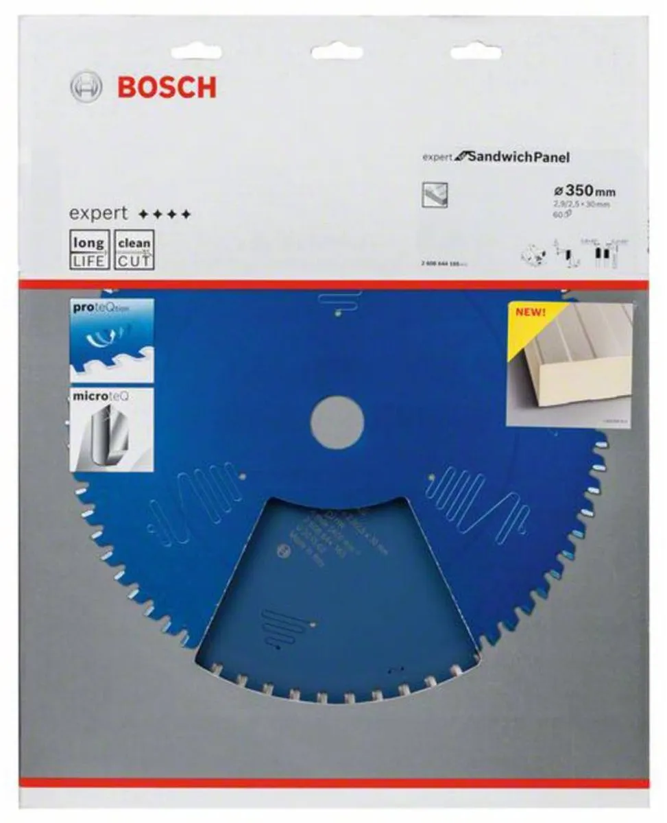 Bosch CIRKZB EXPERT SNDWPANL Zaagblad 350mm - 60 Tanden - Aluminium