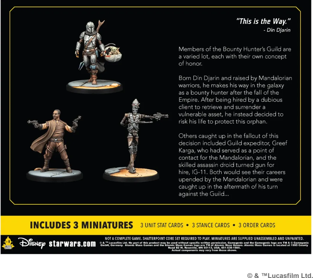 Atomic Mass Games Star Wars Shatterpoint SWP24 Guild Squad Pack