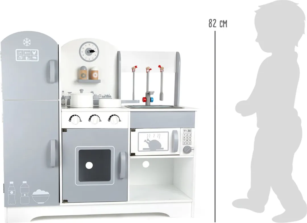 Small Foot Houten Speelkeuken 10598 - 82 cm - Grijs