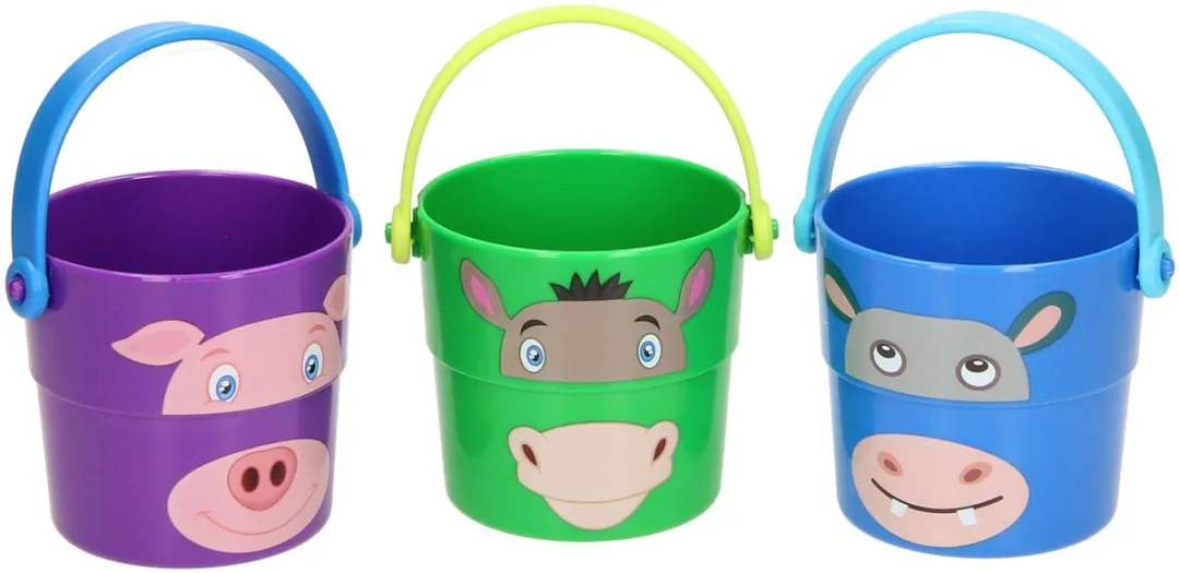 Johntoy Stapelemmers Dieren 3 Stuks - 7cm - Multikleur - afbeelding 6 van 6