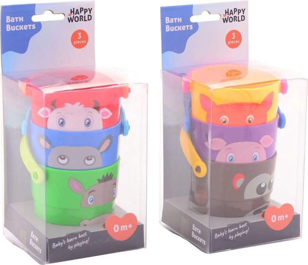 Johntoy Stapelemmers Dieren 3 Stuks