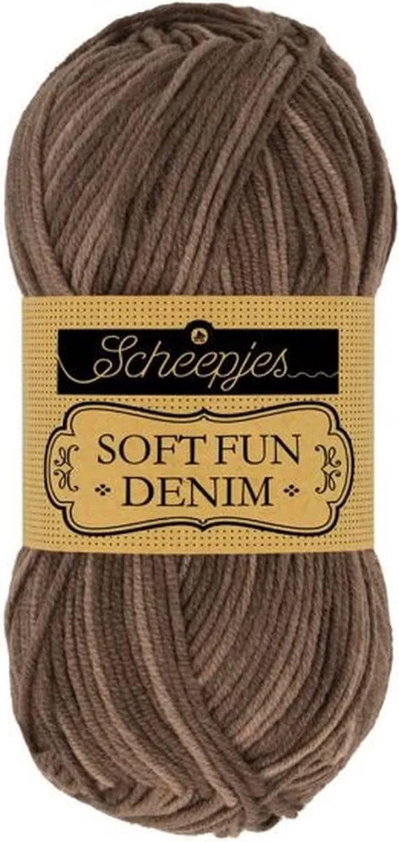 Scheepjes Softfun Denim 50g - Bruin