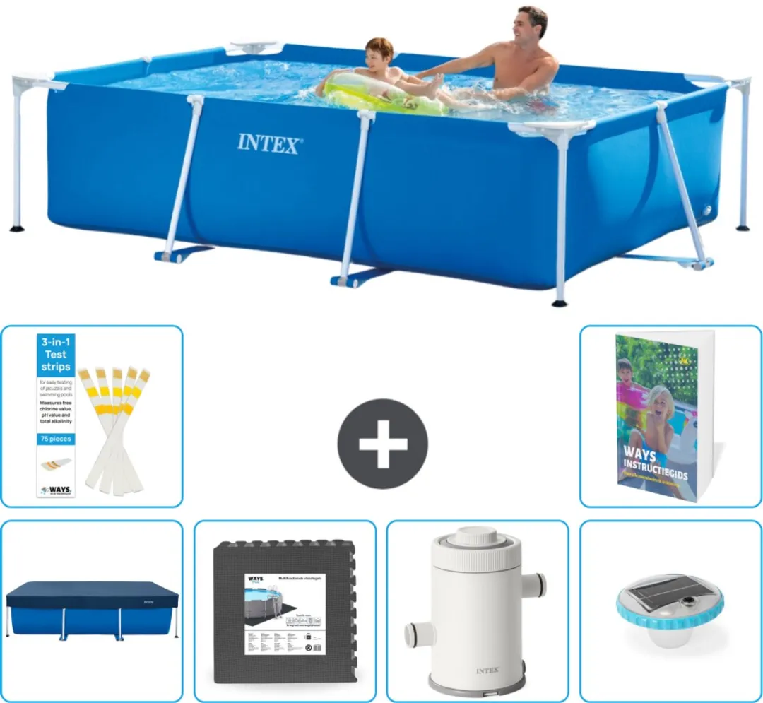 Intex Frame Zwembad 260x160x65cm Blauw