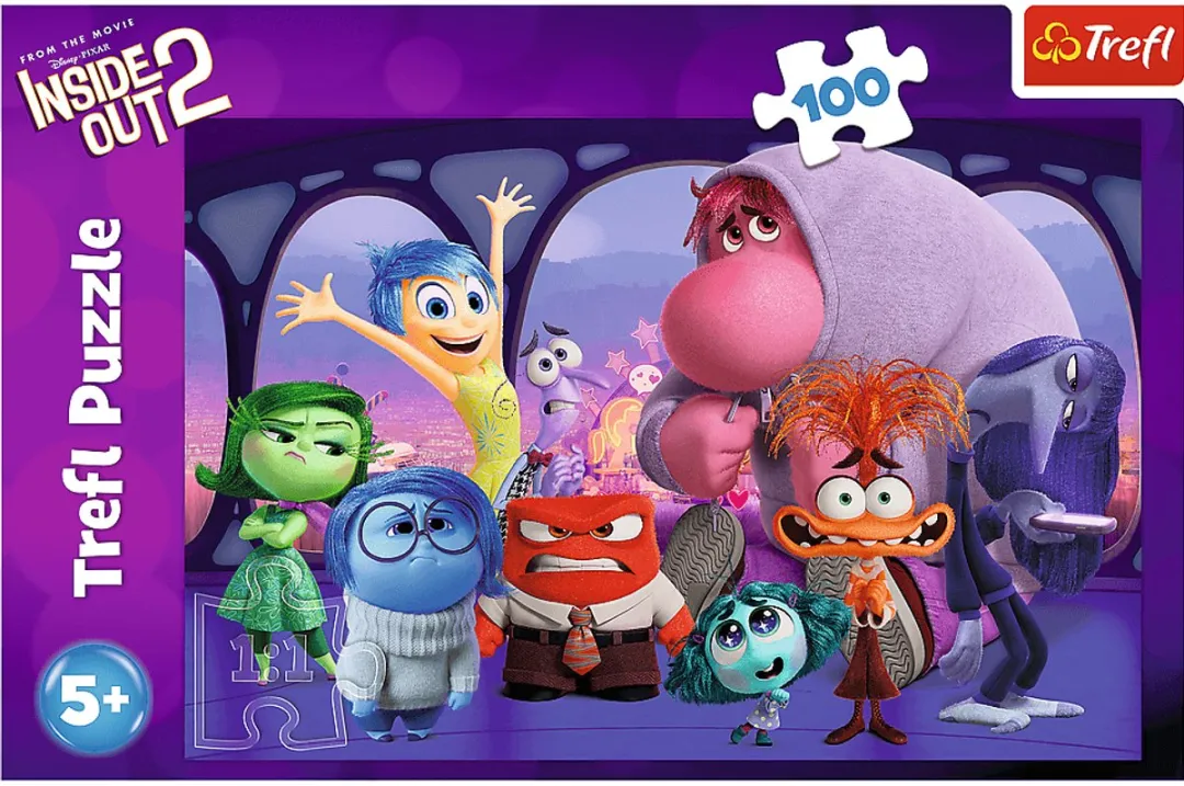 Trefl Disney Inside Out 2 Puzzel 100 Stuks - Multicolor