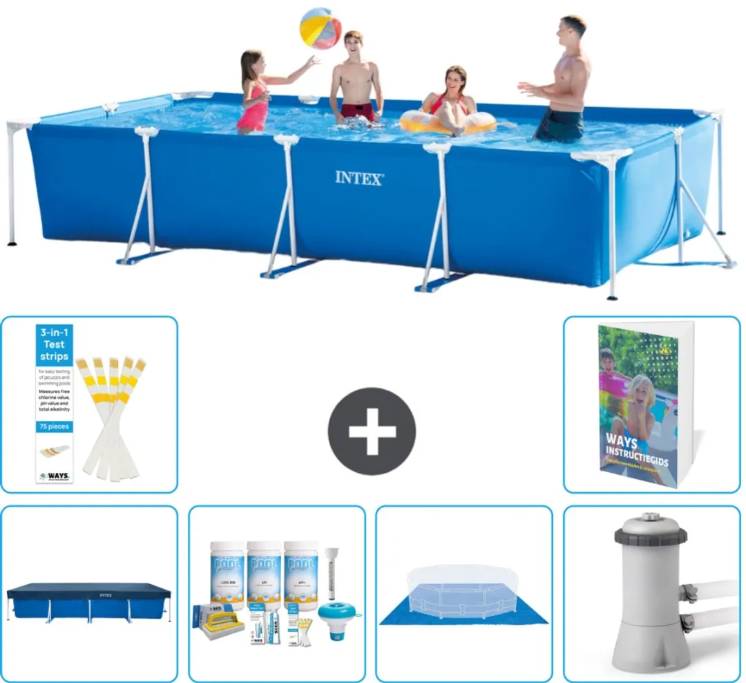 Intex Rechthoekig Frame Zwembad 450x220x84cm