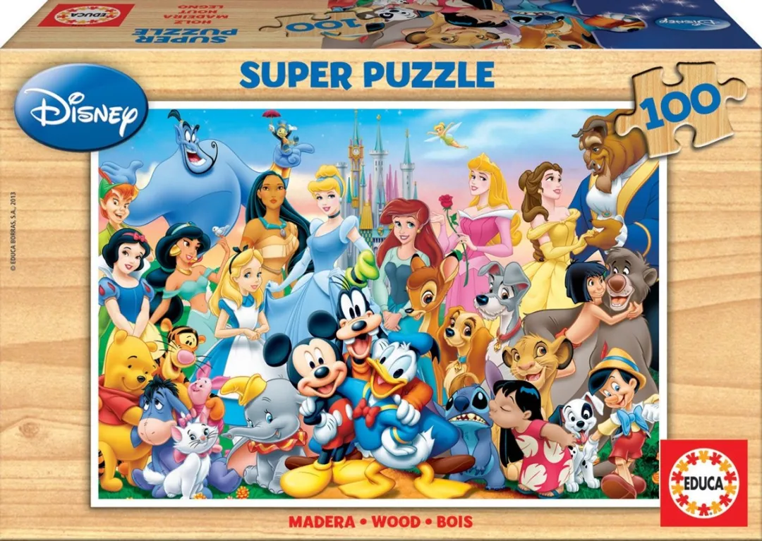 Educa Disney HOUT Puzzle 100 Stuks