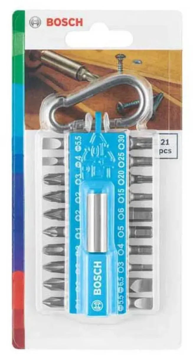 Bosch Schroevendraaierbitset 21-delig - Metaal