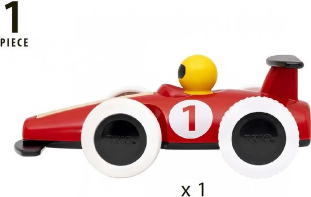 BRIO Pull Back Raceauto 30308 - Rood