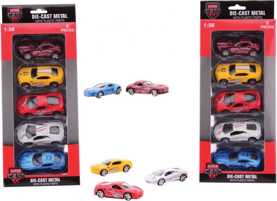 Johntoy Super Cars 5 Stuks Multicolor - 26907 - afbeelding 6 van 6