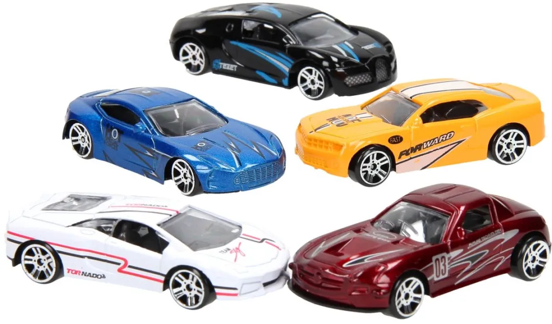 Johntoy Super Cars 5 Stuks Multicolor - 26907