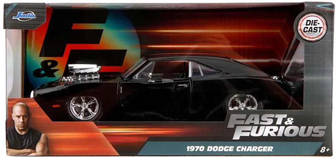 Jada Toys 1970 Dodge Charger Fast&Furious 1:24 - Zwart