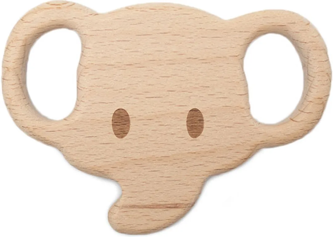Durable Houten Bijtring Olifant