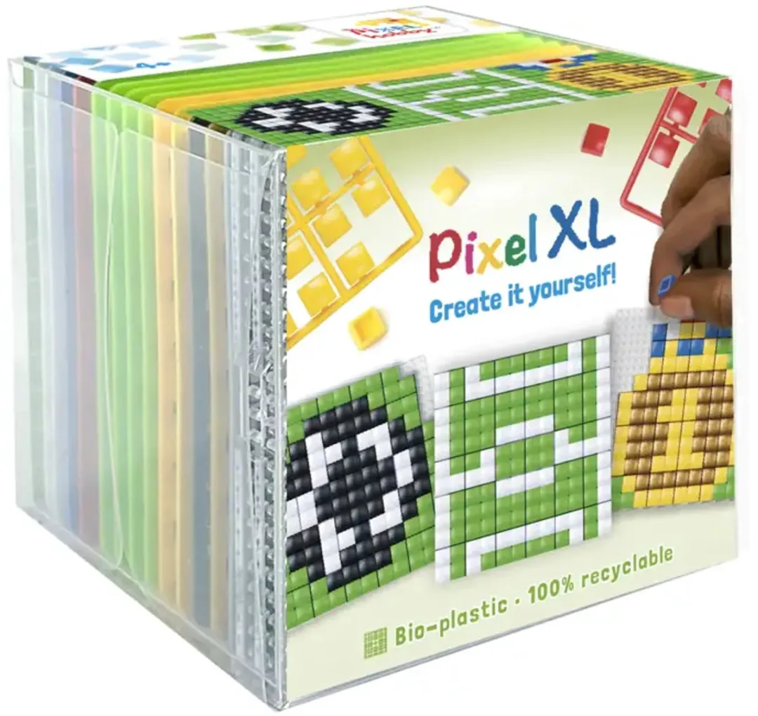 PixelHobby Pixel XL Voetbal Kubus Set - Multi