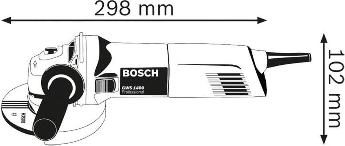 Bosch GWS 1400 Hoekschuurmachine 1400W