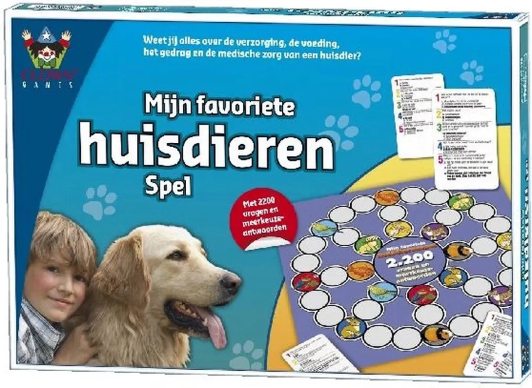 Clown Games Mijn Favoriete Huisdieren Bordspel 607783079